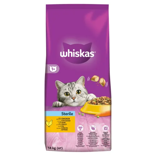 Whiskas Sterile 1+ s lahodným kuracím