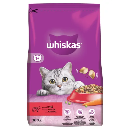 Whiskas 1+ s výborným hovädzím