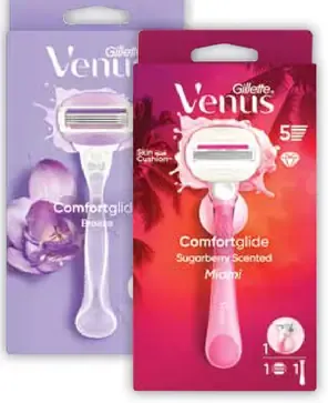 Gillette Venus Comfort Breez dámsky holiaci strojček s náhradnými hlavicami