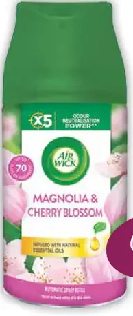 Air Wick náplň do automatického osviežovača vzduchu Magnolia & Cherry Blossom