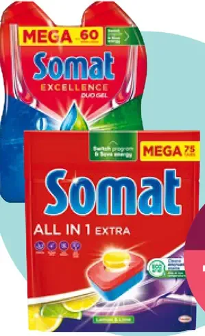 Somat Excellence Gel Mega 2×540 ml