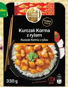 Asia Flavours hotové jedlo s kuracím mäsom Korma alebo Teriyaki