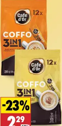 Cafe d'Or káva instantná 3v1 vanilka/slaný karamel