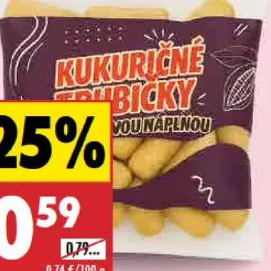 Kukuričné trubičky kakao/vanilka