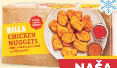BILLA kuracie nuggety s dvomi dipmi