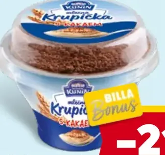 Mlékárna Kunín Krupička s kakaom