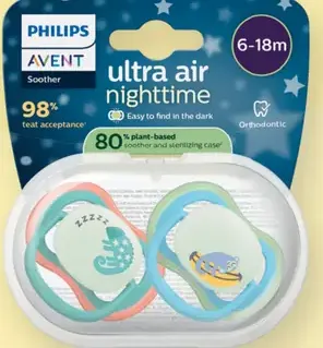 Philips Avent ultra air nighttime detské cumlíky