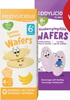 Kiddylicious ovocné oplátky