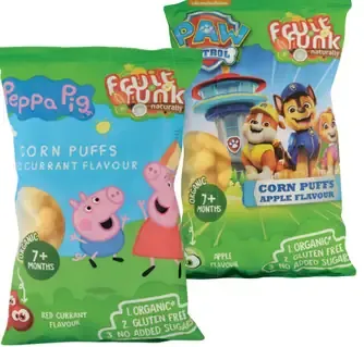 Fruit Funk naturally detské kukuričné chrumky