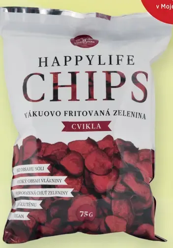 Happylife cviklové chipsy