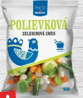 Polievková zeleninová zmes hlboko mrazená