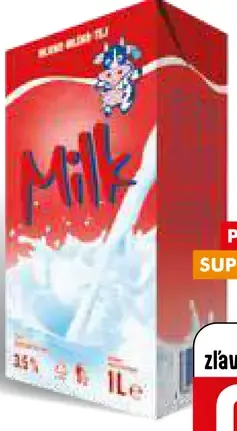 Milk polotučné 3,5 %