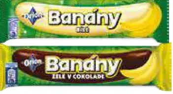 Banány v bielej poleve