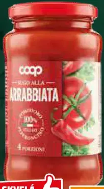Coop pomodoro alla arrabbiata paradajková omáčka Arrabbiata