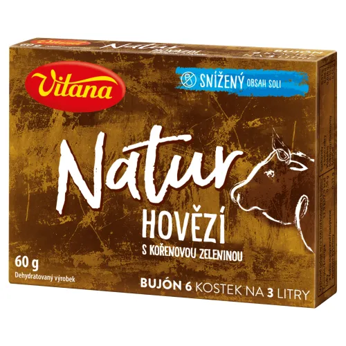 Vitana Natur bujón hovädzí s koreňovou zeleninou 6 x(60 g)