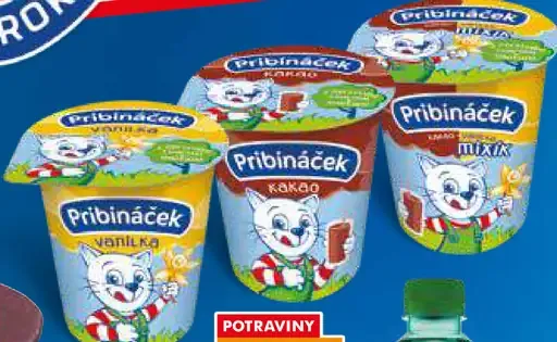 Pribináček smotanový tvarohový dezert 3 druhy