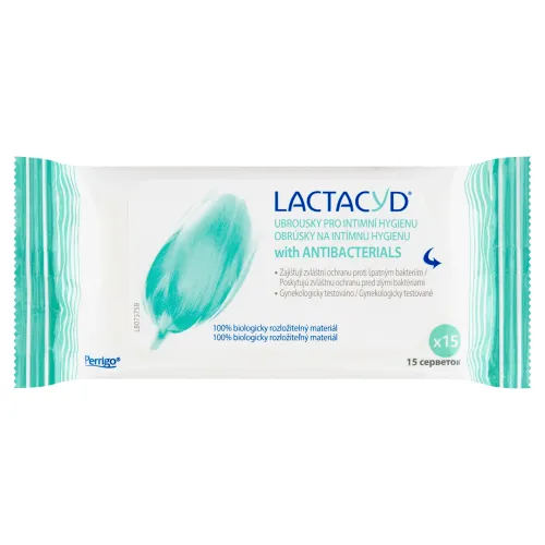 Lactacyd Obrúsky na intímnu hygienu s antibakteriálnou prísadou