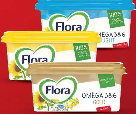 Flora tuková nátierka Omega 3&6