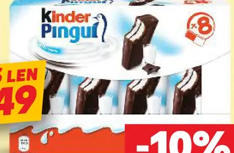 Kinder Pingui piškótový rez