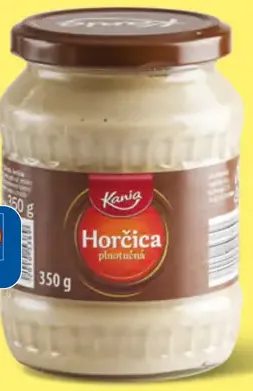 Kania plnotučná horčica v skle