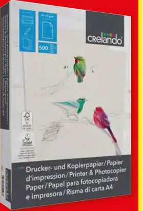 Crelando kancelárske papiere A4