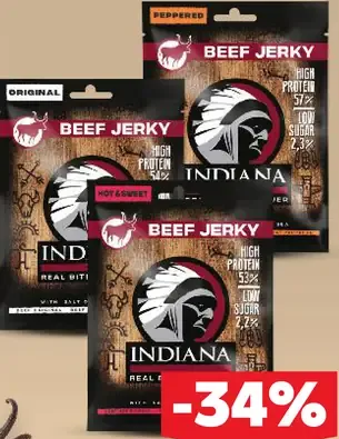 Indiana Beef Jerky sušené mäso