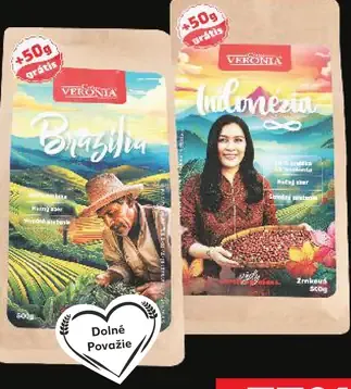 Coffee Veronia zrnková káva, rôzne druhy