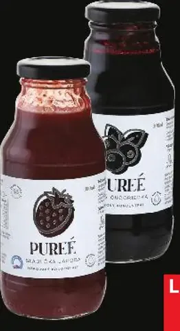 Purée nápojový koncentrát, rôzne druhy