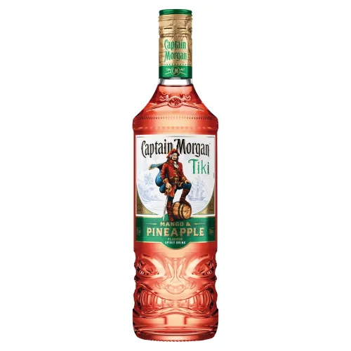 Captain Morgan Tiki alkoholický nápoj s karibským rumom s príchuťou mango a ananás 25%