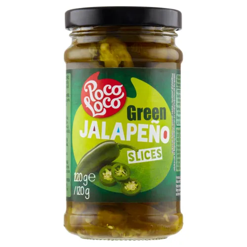 Poco Loco Krájané zelené papričky jalapeño