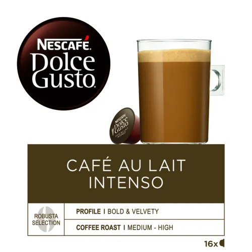 NESCAFÉ Dolce Gusto Café au Lait Intenso - kapsulová káva - 16 kapsúl v balení