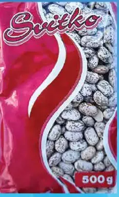 Svikto fazuľa farebná