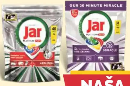 Jar tablety do umývačky riadu rôzne druhy