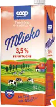 Tradičná kvalita Mlieko plnotučné 3,5%