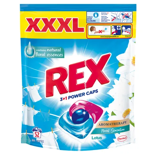 REX Power Caps Aromatherapy Lotus pracie kapsuly 52 praní
