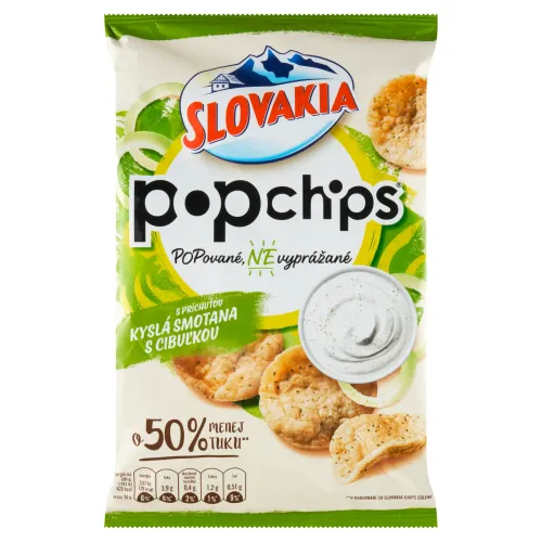 Slovakia Pop Chips S príchuťou kyslá smotana s cibuľkou