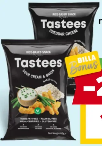 Tastees ryžový snack