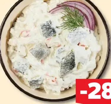 Fit rybací šalát s jogurtom