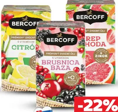Bercoff ovocný čaj citrón