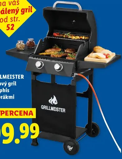 Grillmeister plynový gril Memphis s 2 horákmi