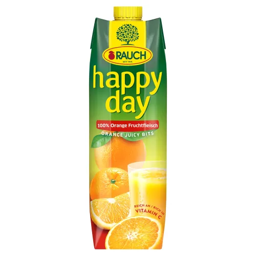 Rauch Happy Day 100% pomarančová šťava s dužinou