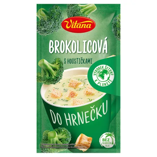 Vitana Do hrnečku Instantná polievka brokolicová so žemličkami