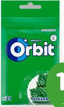 Orbit Spearmint žuvačky vrecko