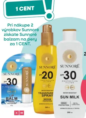 Sundance opaľovacie kozmetické mlieko SPF30 alebo sprej SPF20