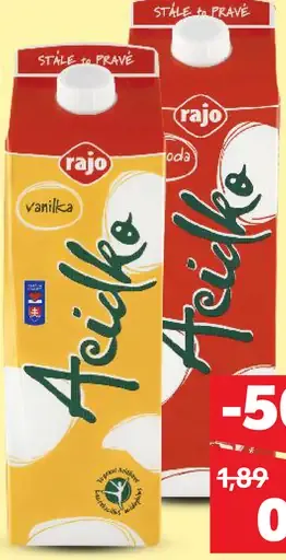 Rajo Acidko zakysané mlieko rôzne druhy