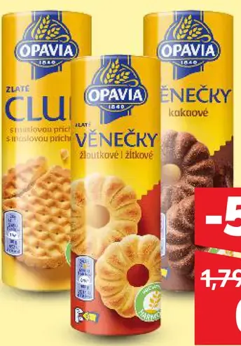 Opavia Club sušienky rôzne druhy
