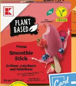 K-Classic Plant Based mrazené smoothie stick rôzne druhy