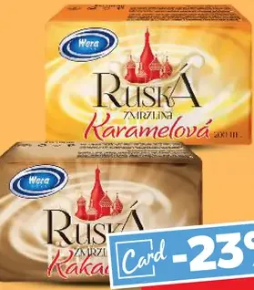 Mrož Ruská zmrzlina karamelová smotanový krém