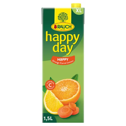 Rauch Happy Day Ovocný nápoj z pomaranča mrkvy a citrónu
