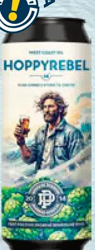 Hoppyrebel pivo plechovka